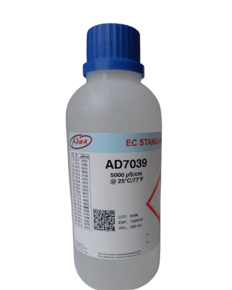 ADWA AD7039 kalibrační roztok vodivosti, 5000 µS/cm (5,0 mS/cm), 230 ml