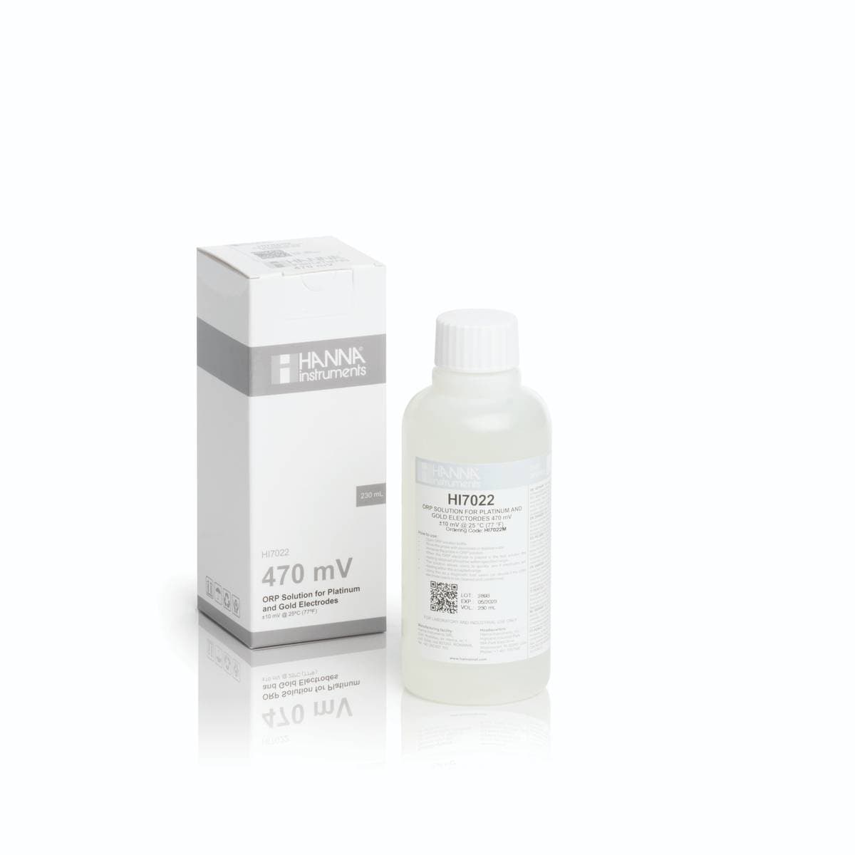 Hanna HI7022M ORP kontrolní roztok, +470 mV, 230 ml